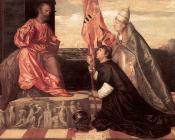 提香 : Tintoretto Pope Alexander IV Presenting Jacopo Pesaro to St Peter